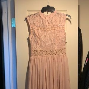 Save by the Dress blush floor length dress